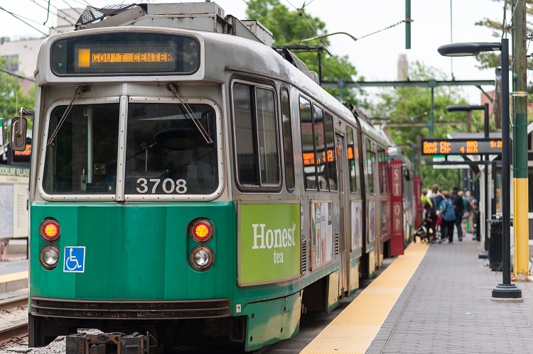 Image of a Green Line train.
